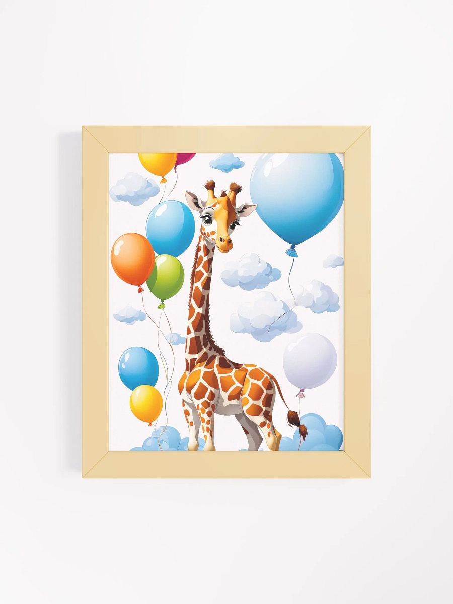 Baby Giraffe - Nursery Wall Art - Framed product image (3)