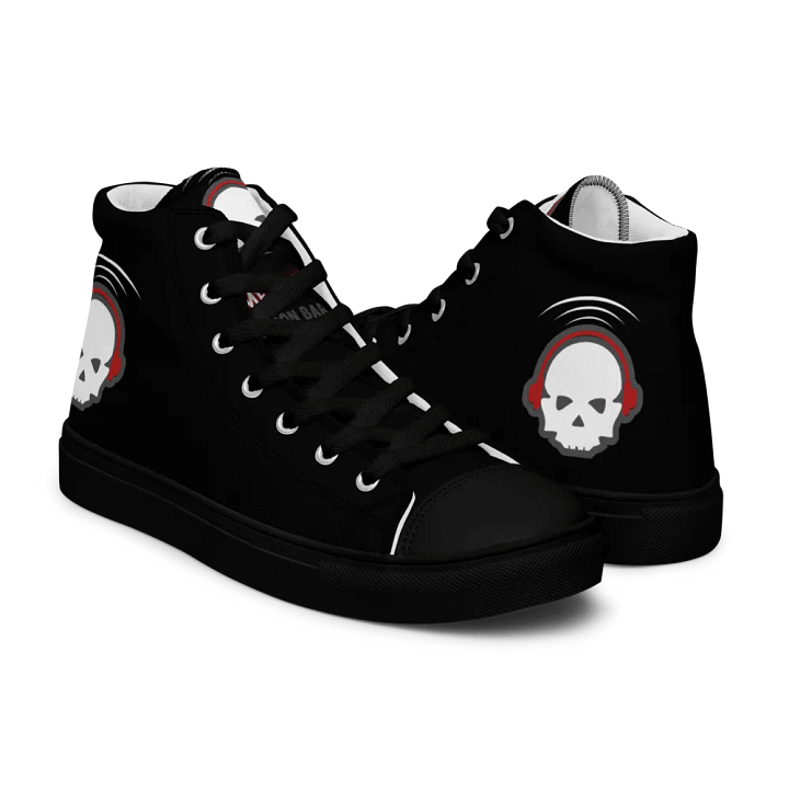 Skull Logo High Top Canvas Shoes product image (1)