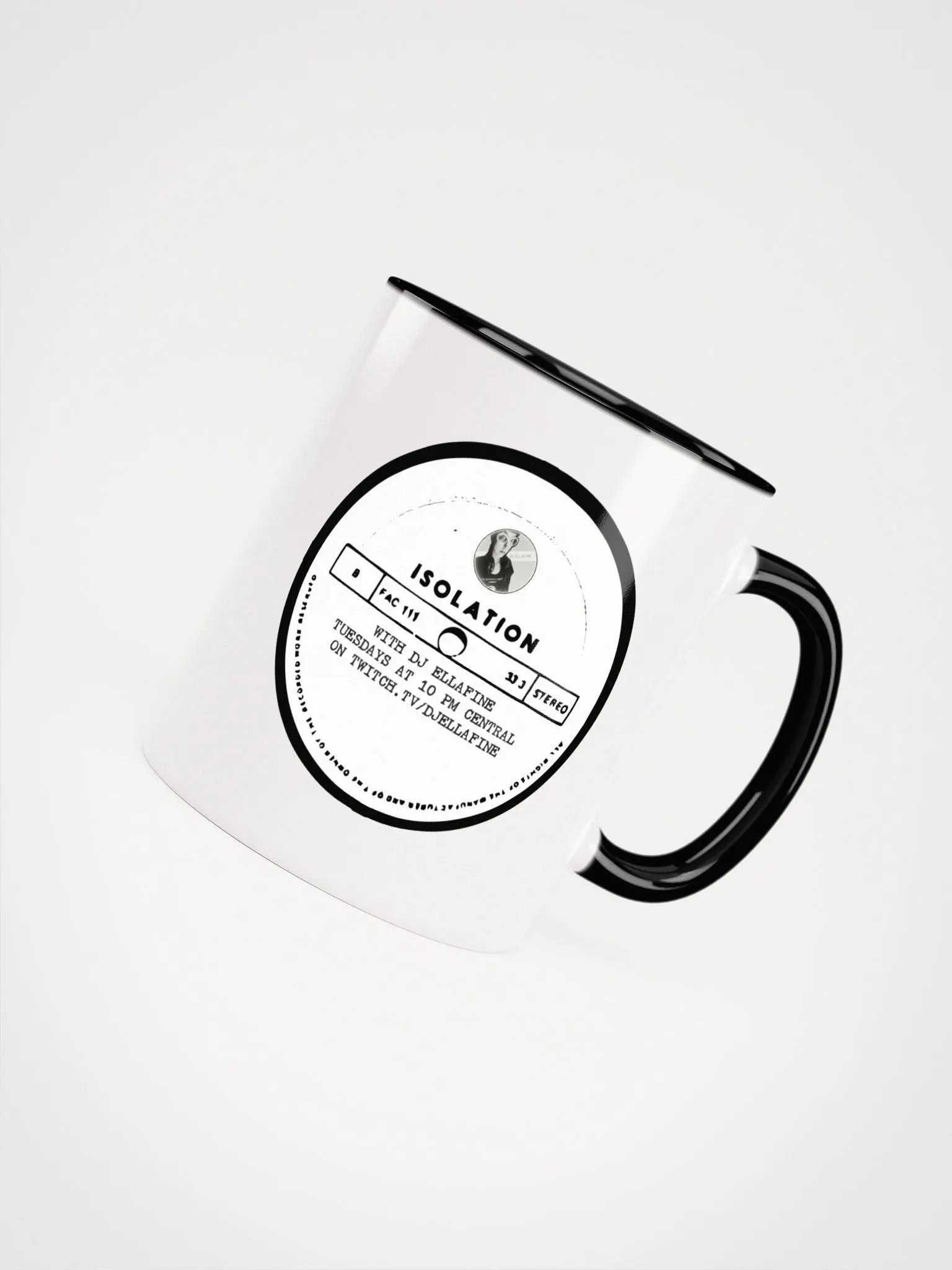 Isolation Logo - Black and White Mug product image (4)