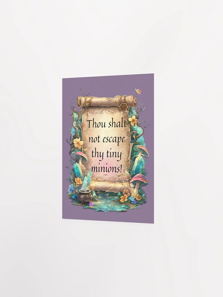 Funny Mom Wall Art – “Thou Shalt Not Escape Thy Tiny Minions!” product image (22)