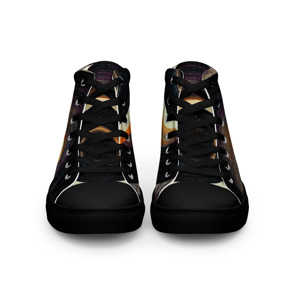 Retro Rings Women's canvas High Tops product image (3)
