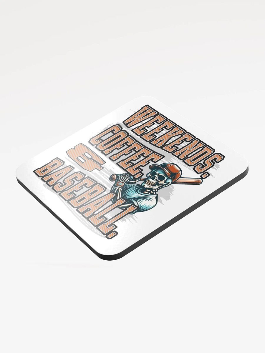Weekends Coffee And Baseball Skeleton Coaster Set product image (2)