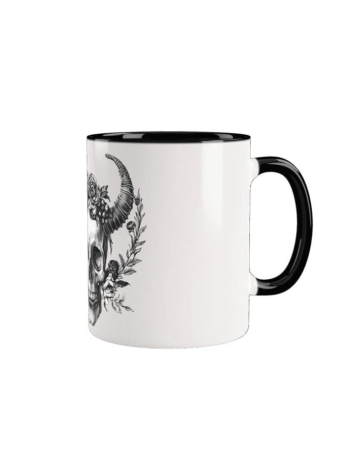 Intricate Skull and Roses Ceramic Mug product image (2)