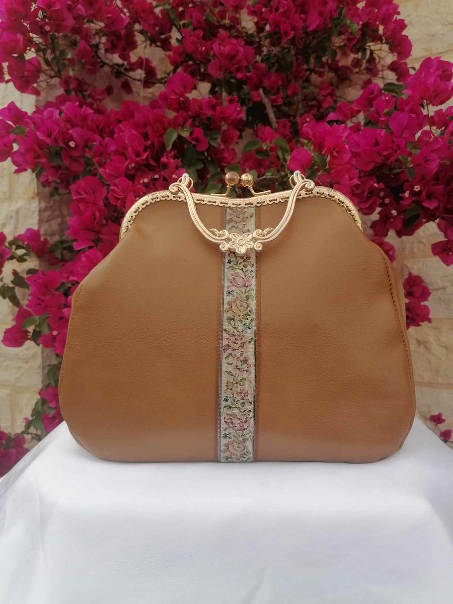 Brown Leather handbag product image (6)