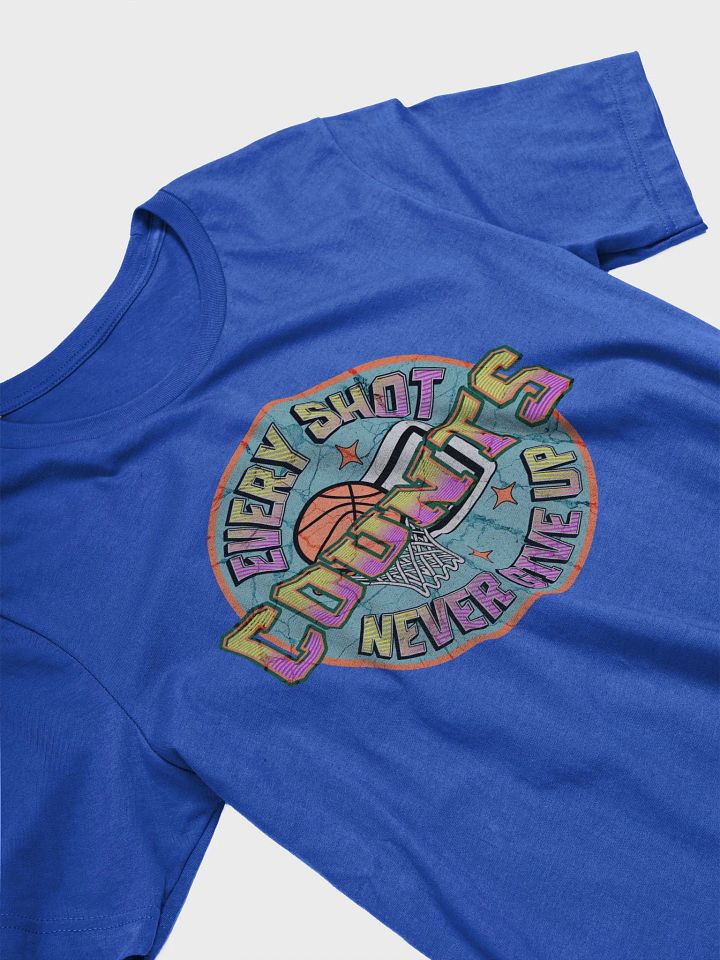 Every Shot Counts Basketball Motivational Circle T-Shirt product image (55)