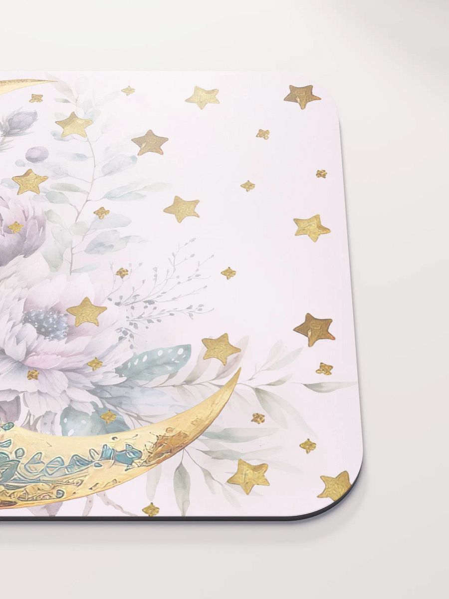 Boho Moon Design With Golden Stars Mousepad product image (5)