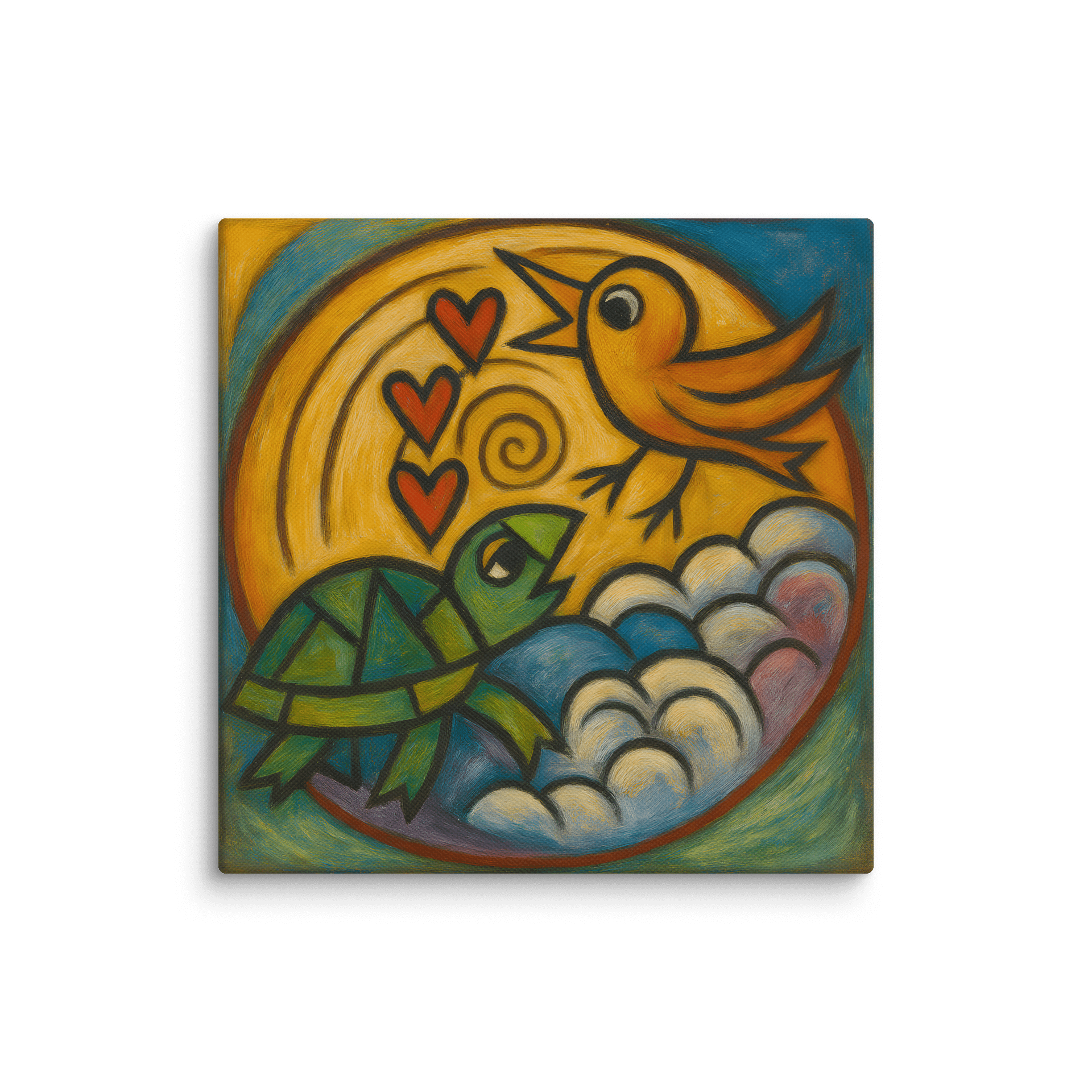From Shell To Song - Vibrant Wildlife Harmony Canvas product image (1)