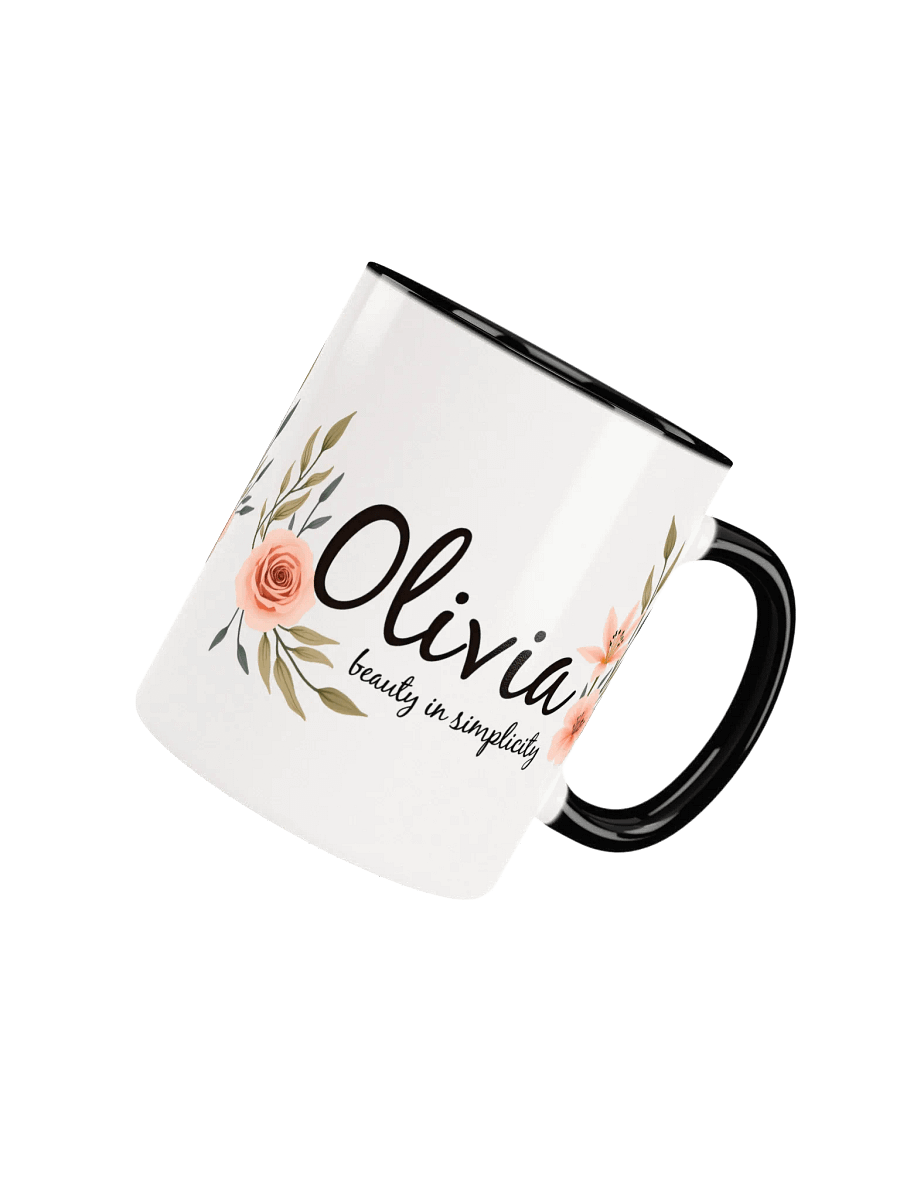 Olivia, Beauty in Simplicity: Elegant Personalized Mug for the Lovely Olivia in Your Life product image (4)