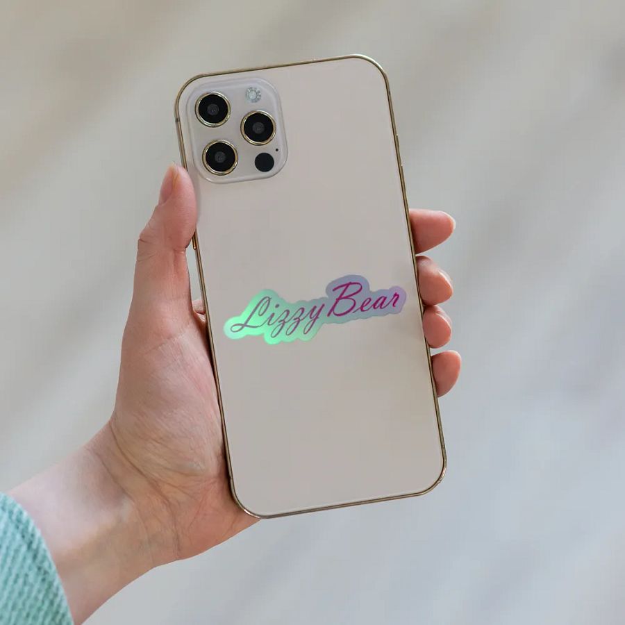 LizzyBear Name Holographic Sticker product image (3)