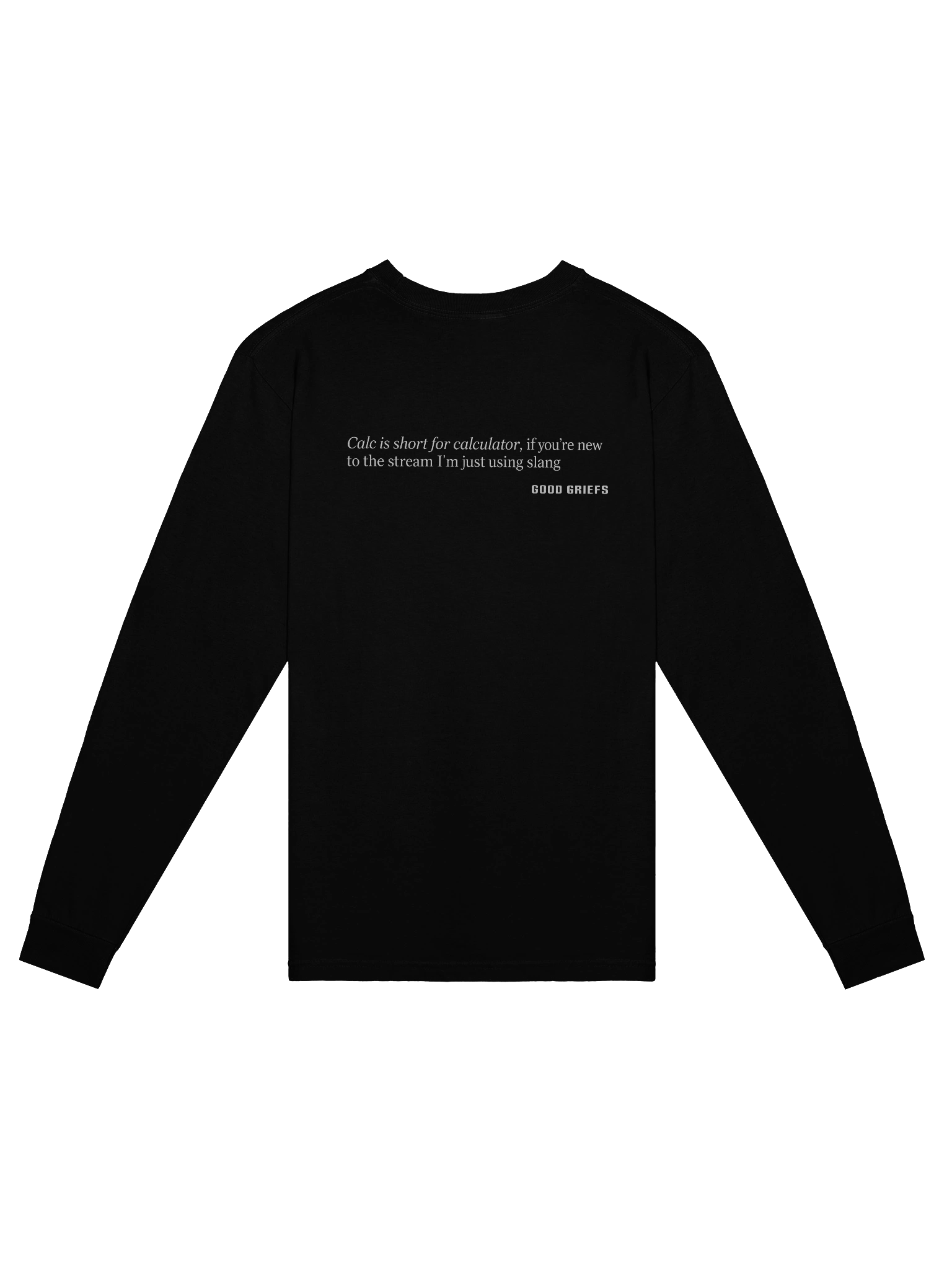 Calc is Short for... Men's Long Sleeve Shirt product image (9)