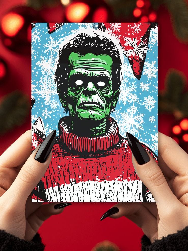 Retro Franky Christmas Cards Pack of 10 • 5×7 product image (1)