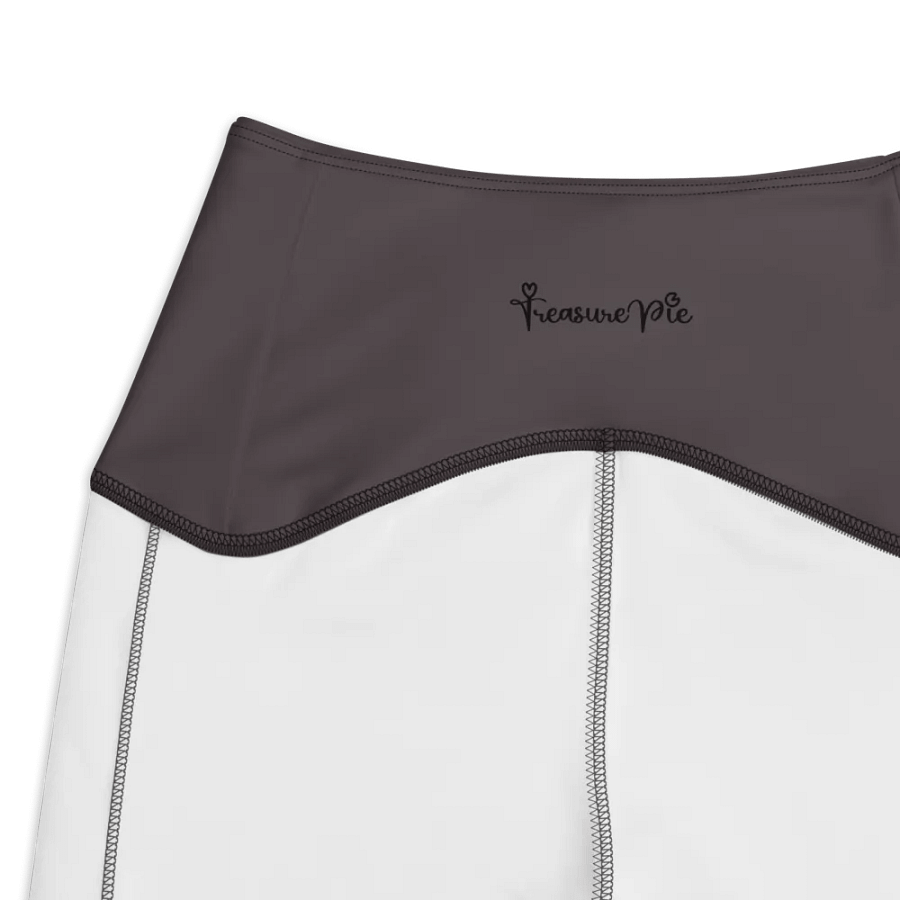 Plain Dark Brown True Summer Women's High Waisted Premium Crossover Leggings with Pockets by Treasure Pie product image (4)
