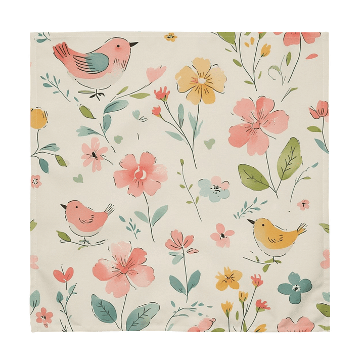 Whimsical Garden Cloth Napkin Set product image (1)