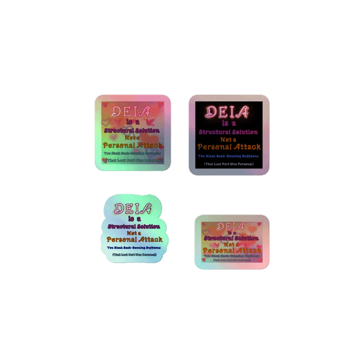 Hands Off DEIA, Structural Solution, Holo Sticker Pack product image (1)