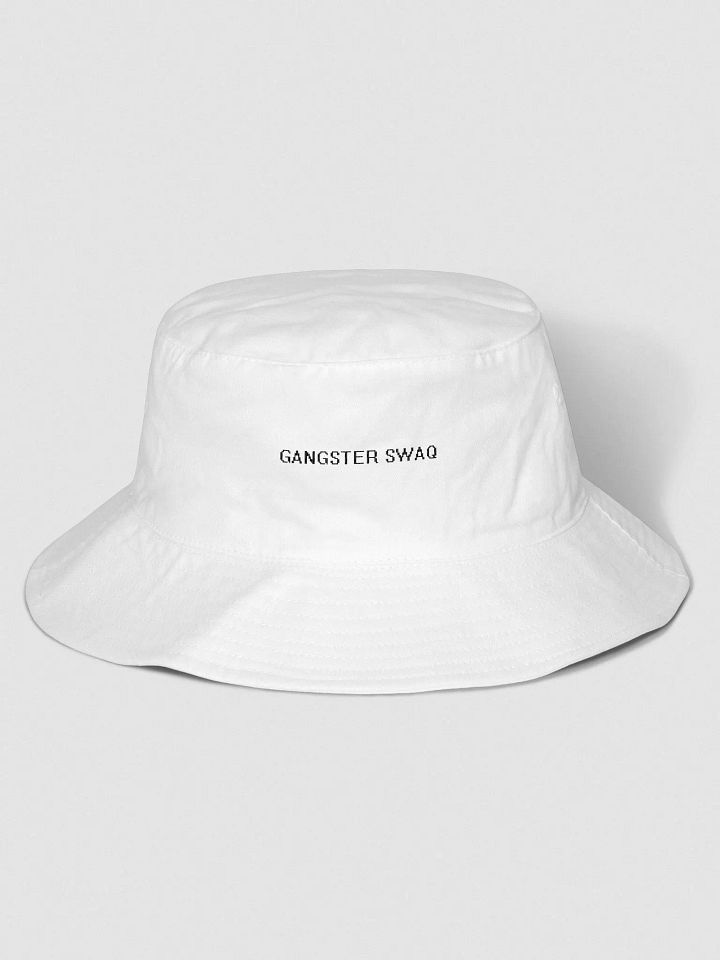 GANGSTER SWAQ BUCKET HAT (WHITE) product image (1)