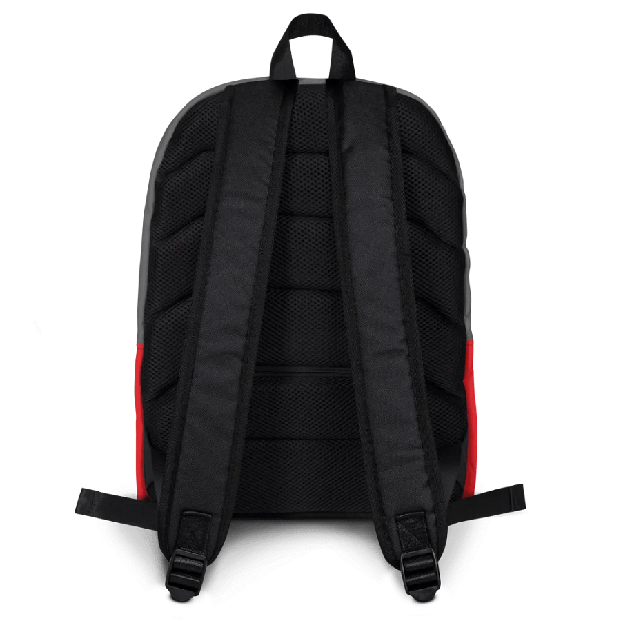 Just Did It! Red Burst Gray Backpack product image (5)