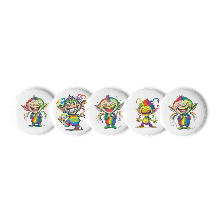 Rainbow Imp Characters Set of Pins (5) product image (1)