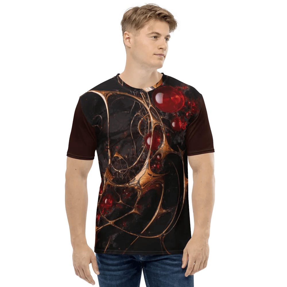 Crimson Filament All-Over Print T-Shirt product image (1)