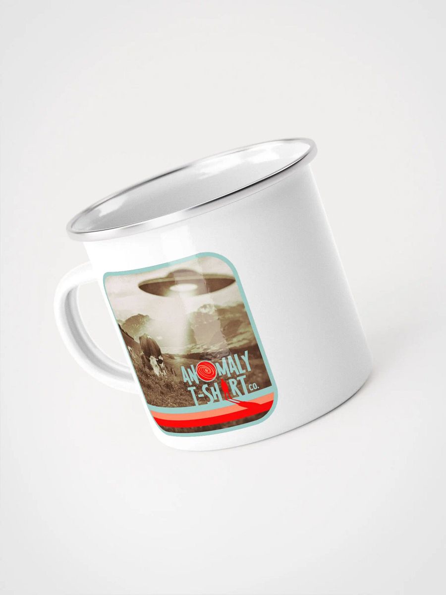 Vintage UFO Cattle Abduction Enamel Mug product image (3)