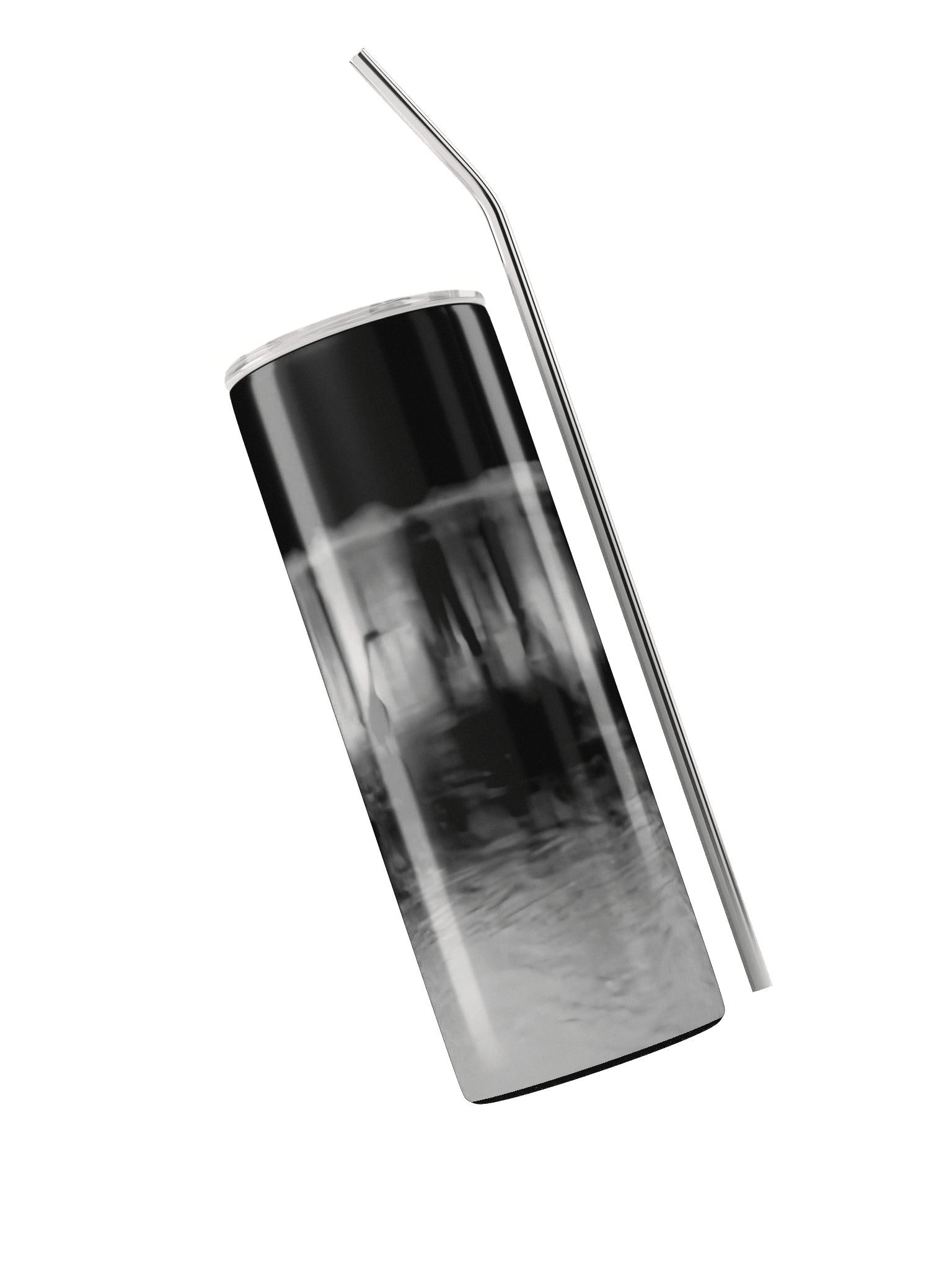 Blue Heron Black and White Stainless Steel Tumbler product image (3)