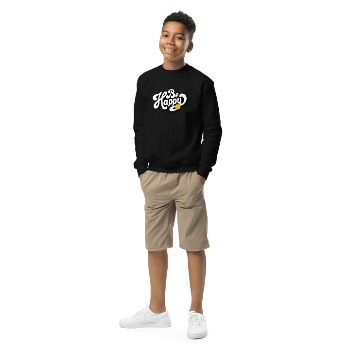 "Be Happy" Youth Sweatshirt product image (1)