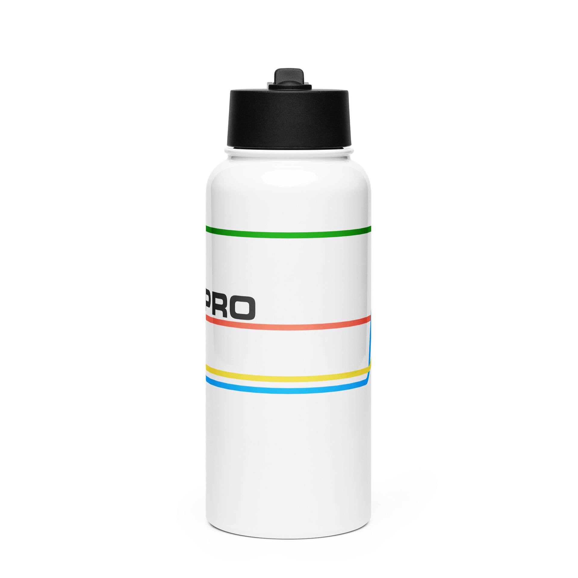 80s inspired STFC.PRO graph lines Water Bottle product image (1)