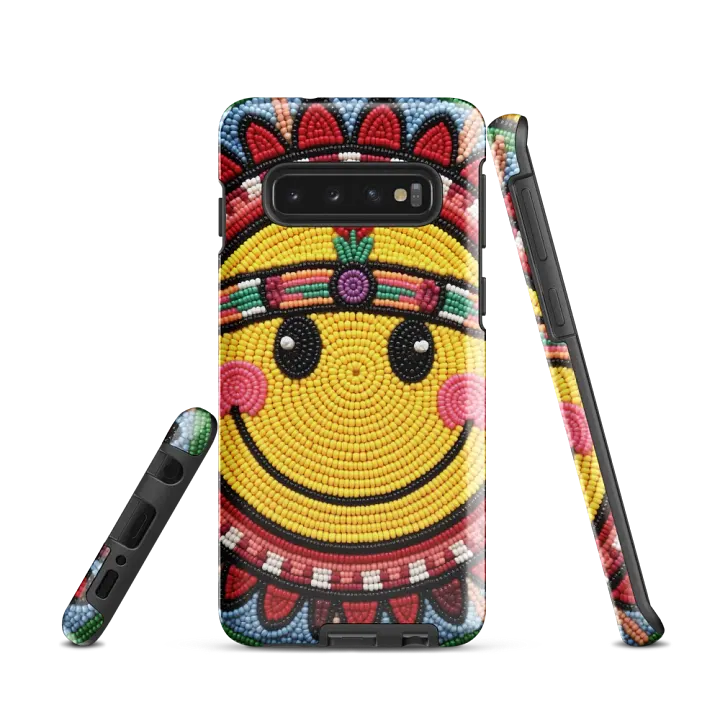 Smiley Face Faux-beaded Tough Case for Samsung® product image (1)