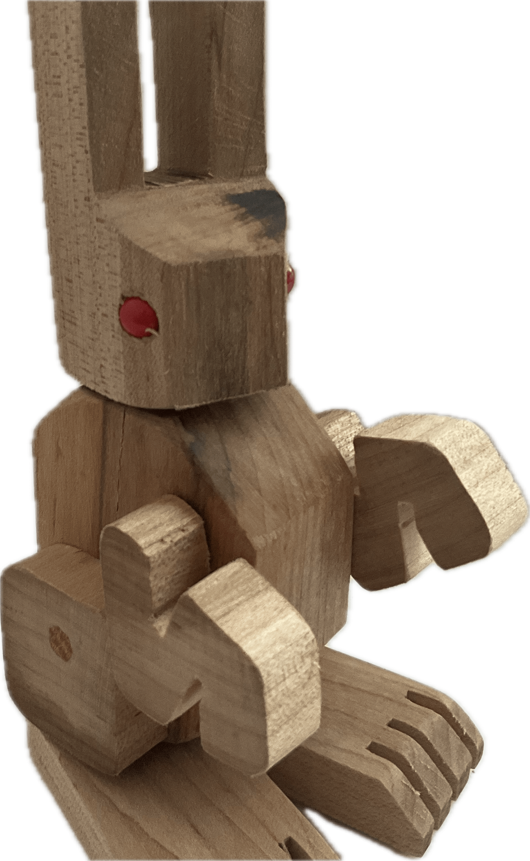 Wooden Bunny Figurines (6” x 2 1/4” x 3 1/4”) product image (1)