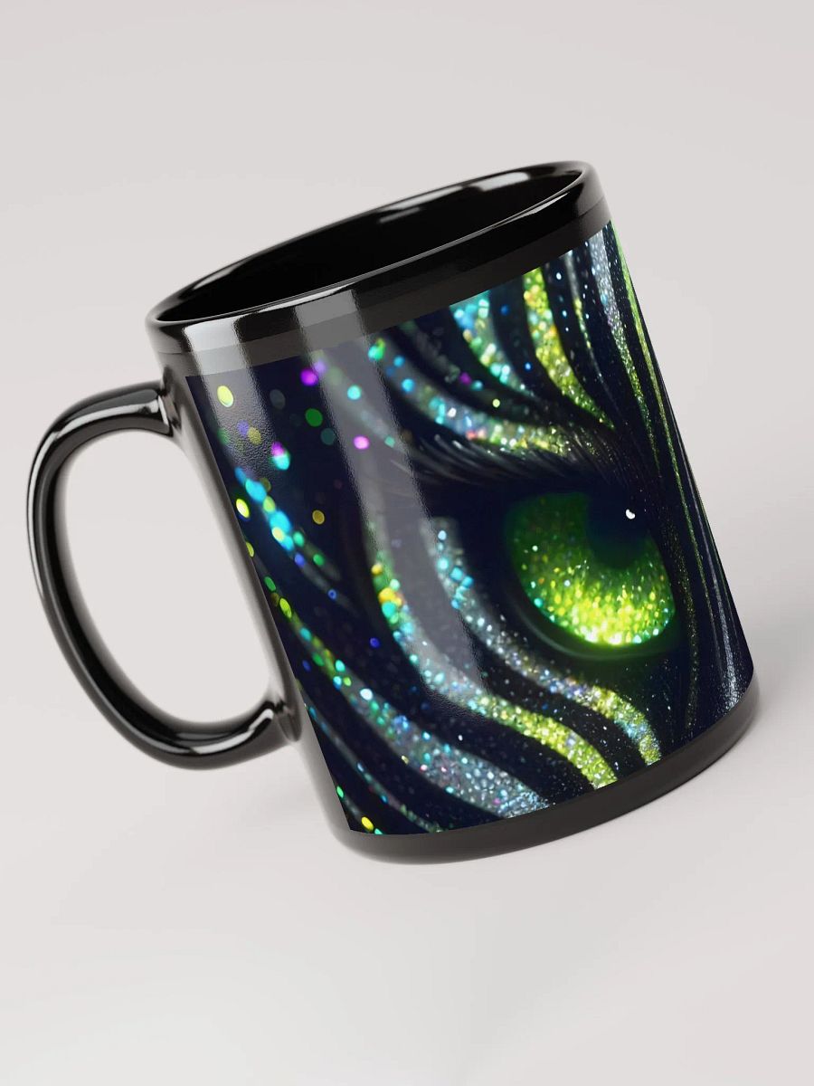 Glimmering Green-Eyed Cat Mug product image (5)