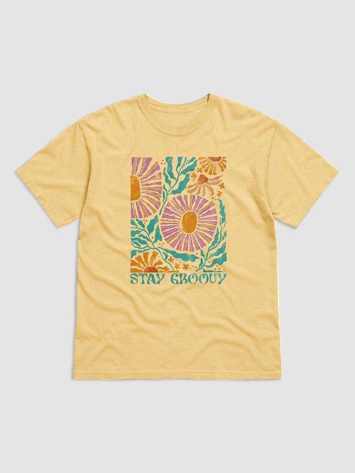 Stay Groovy Boho Retro Disco Flowers | Aesthetic, Hippie, Psychedelic & Motivational Tees product image (7)