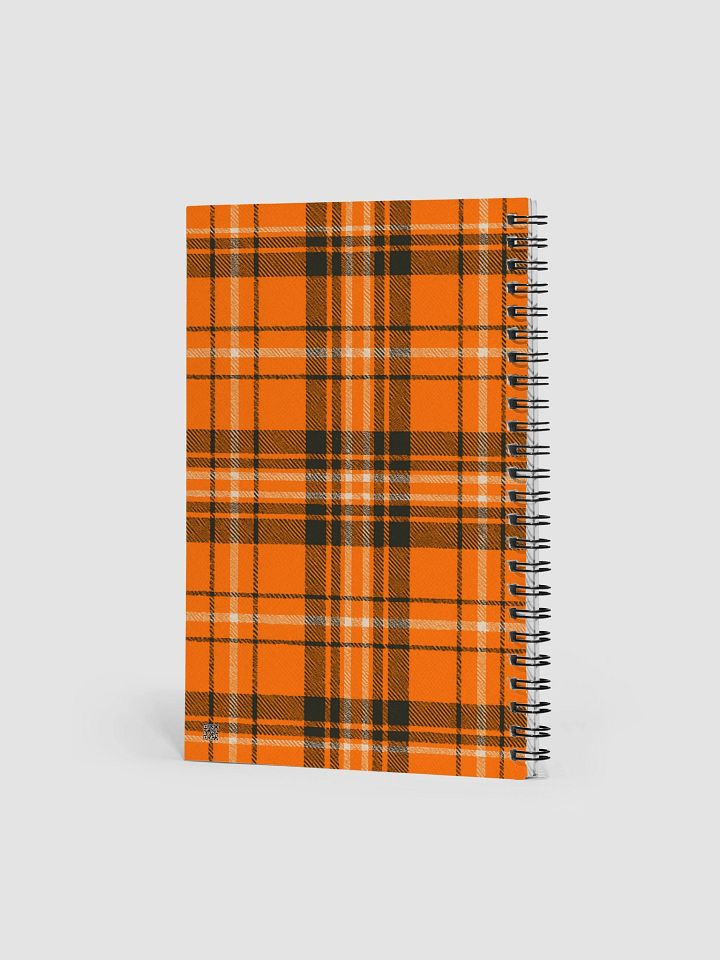Orange Plaid Spiral Notebook product image (2)