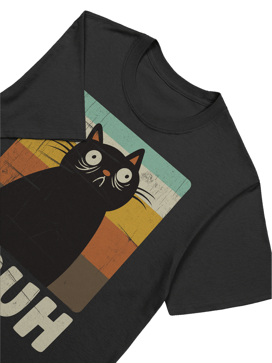 BRUH Black Retro Cat T-Shirt product image (38)
