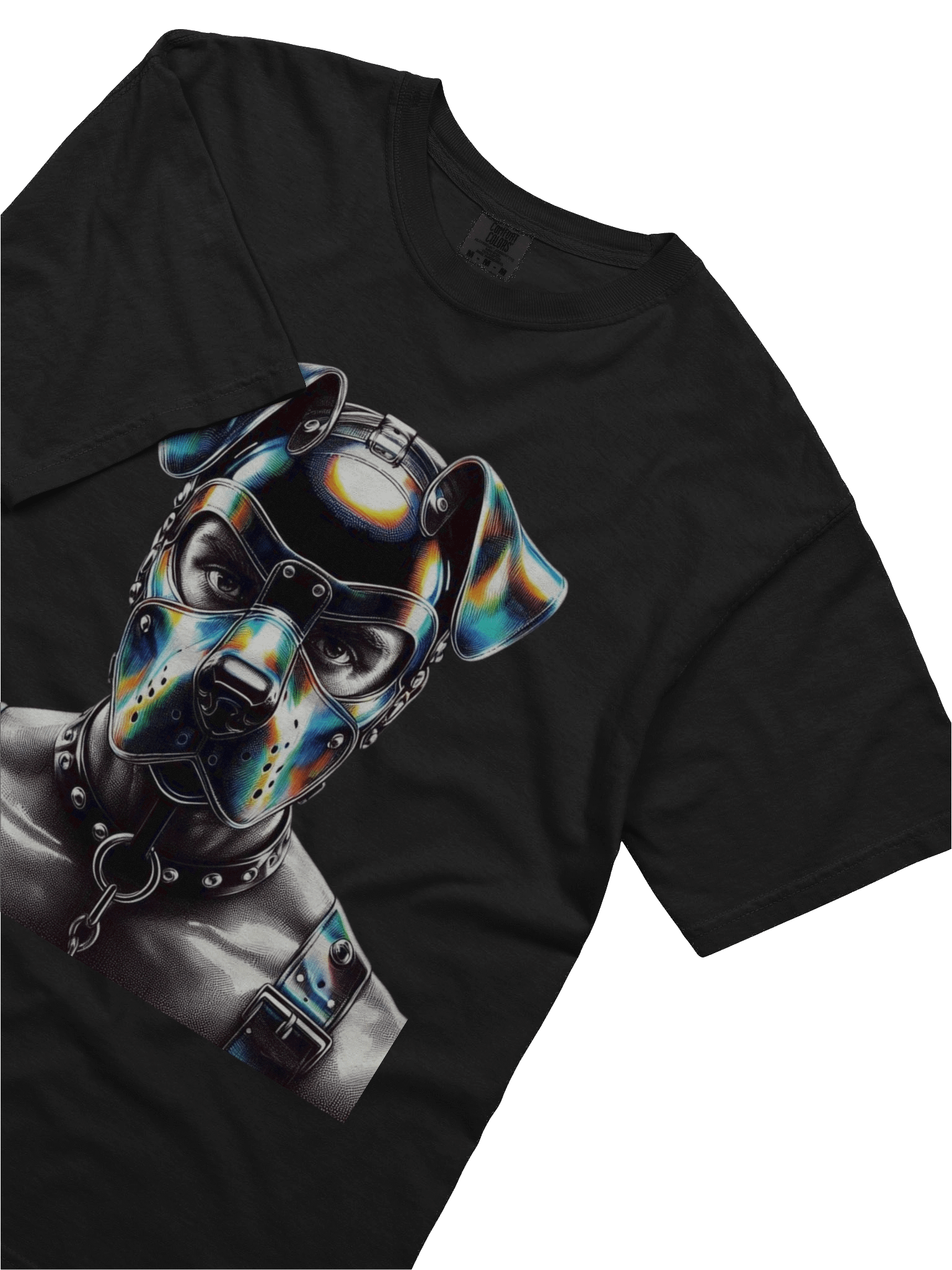 Pup Play - CyberPop Pup Gay Leather Bar NYC Pride Graphic Design T-Shirt product image (38)