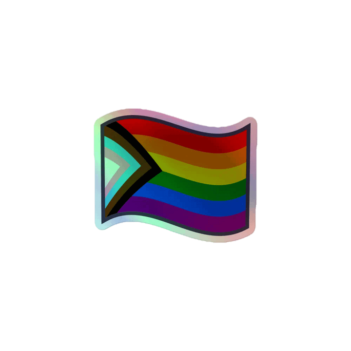 Chevron Pride Holographic Sticker Set product image (1)