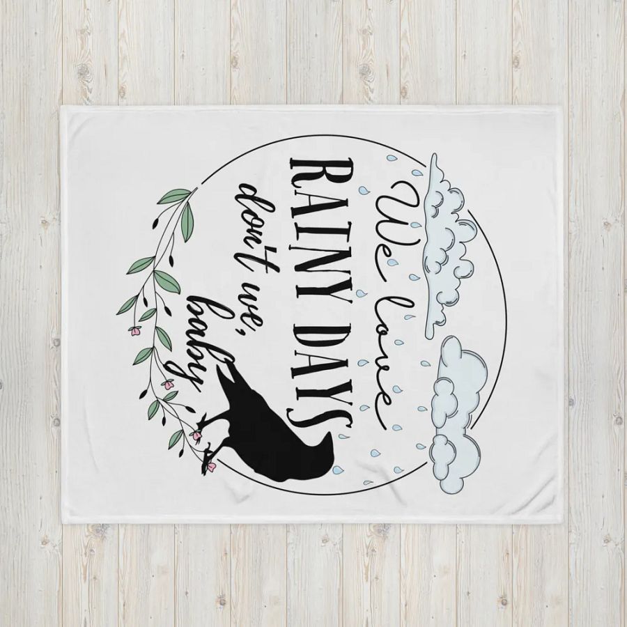 We Love Rainy Days Blanket product image (4)