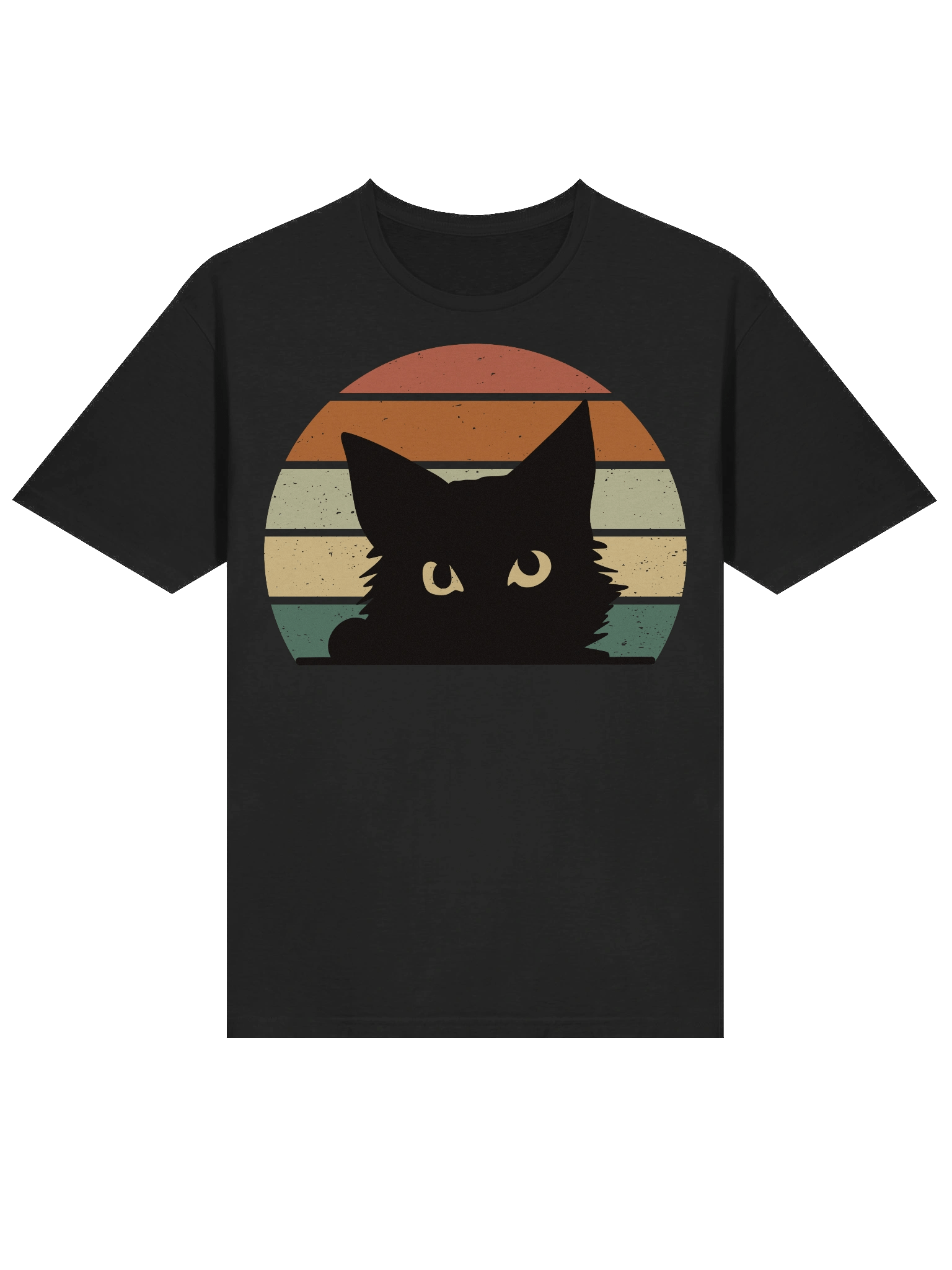 Retro Sunset Cat T-Shirt product image (17)