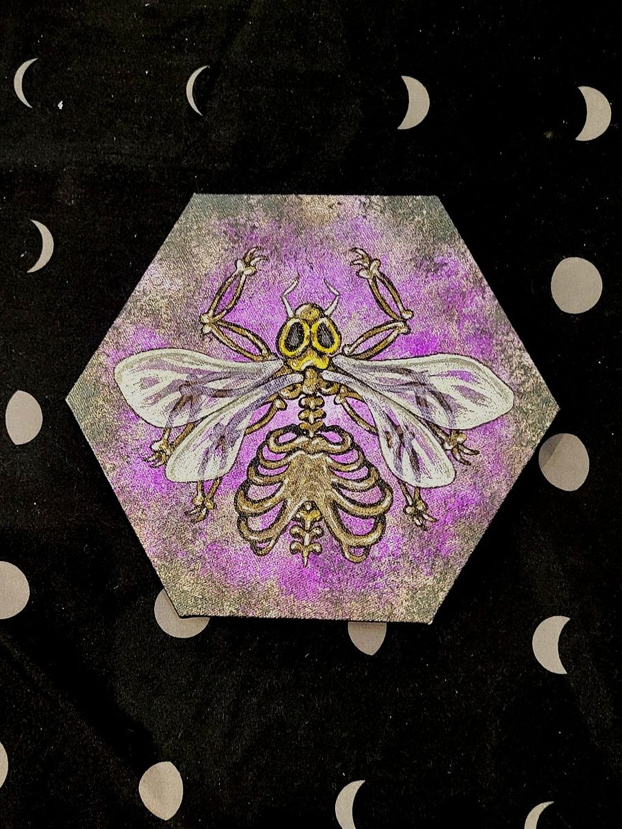 Bee Skeleton, Original Painting product image (1)