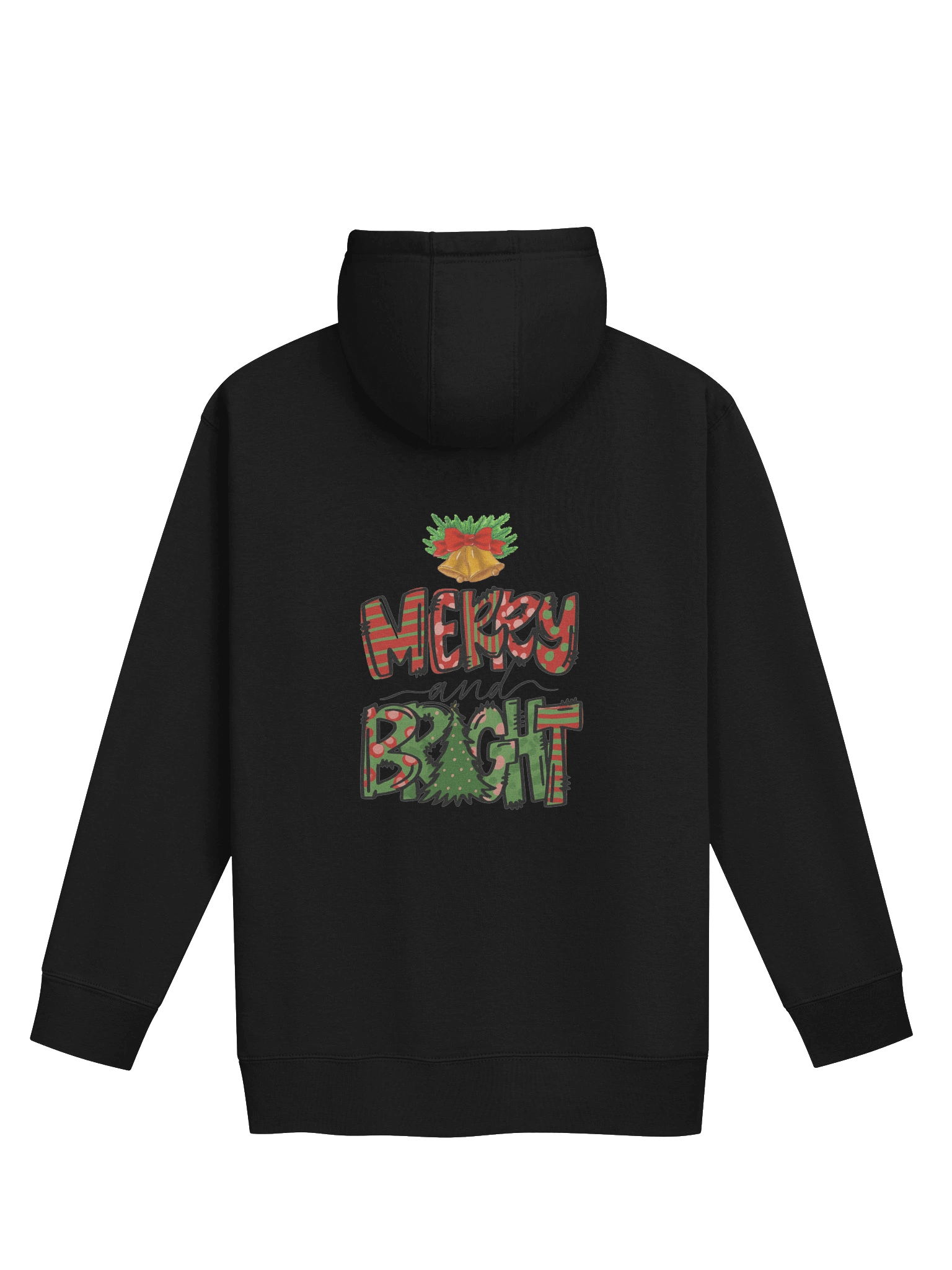Merry & Bright Christmas Bells Festive Hoodie Holiday!! product image (15)