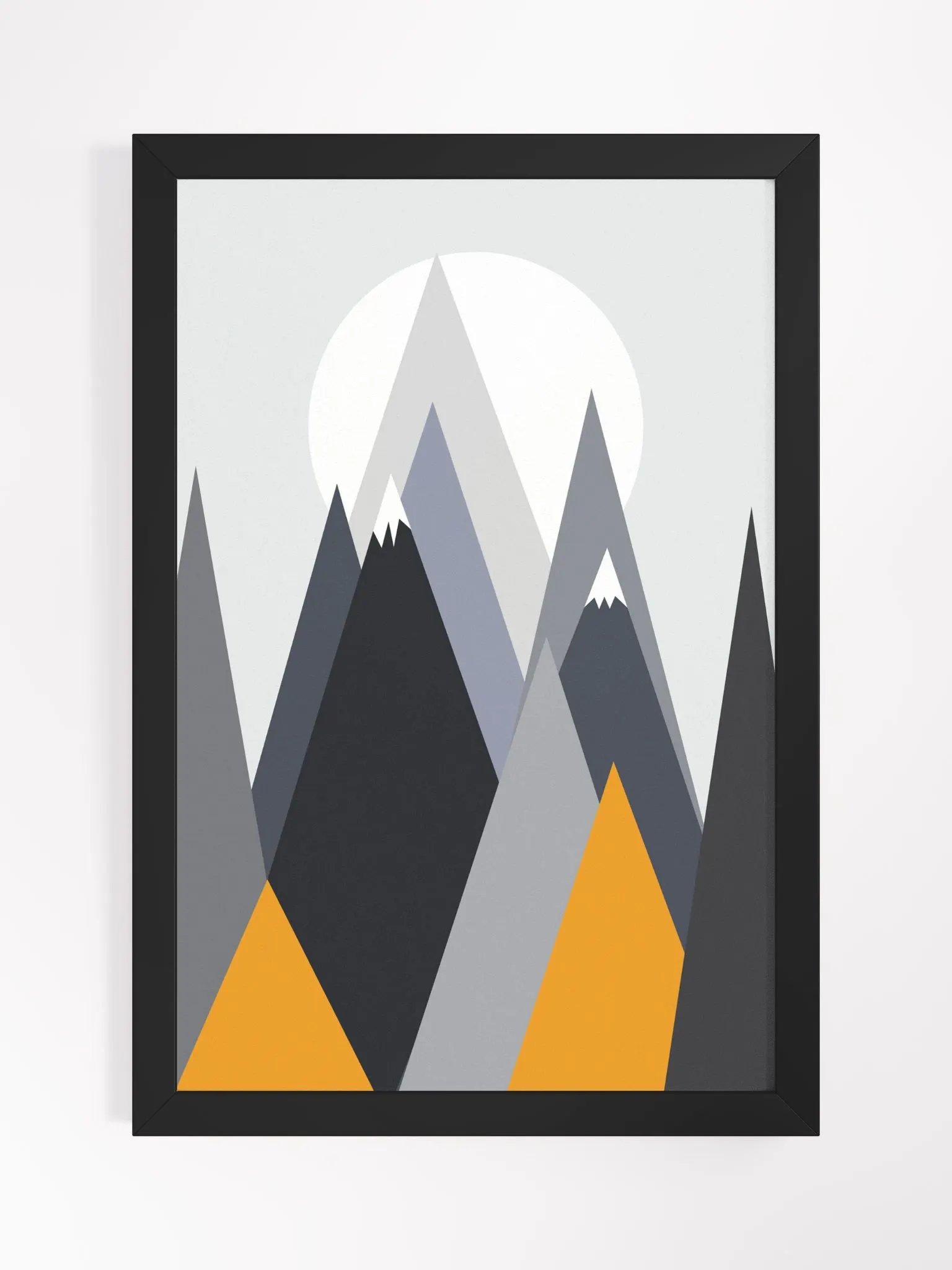 Geometric Mountain Layers Poster product image (5)