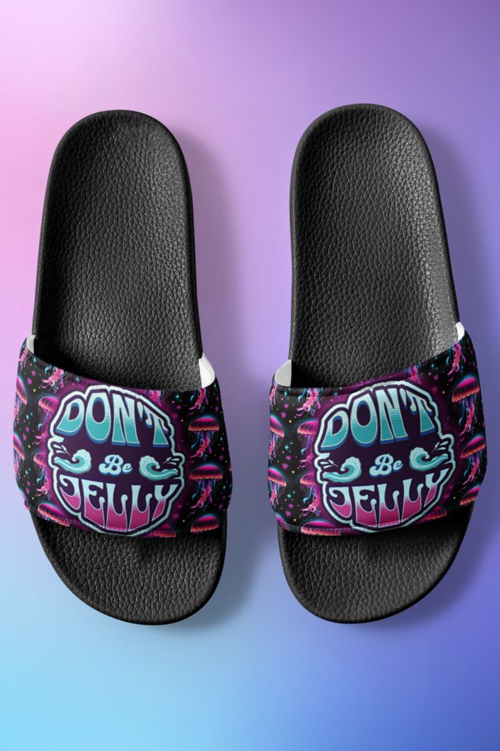 Funny Jellyfish All Over Print Slides product image (1)