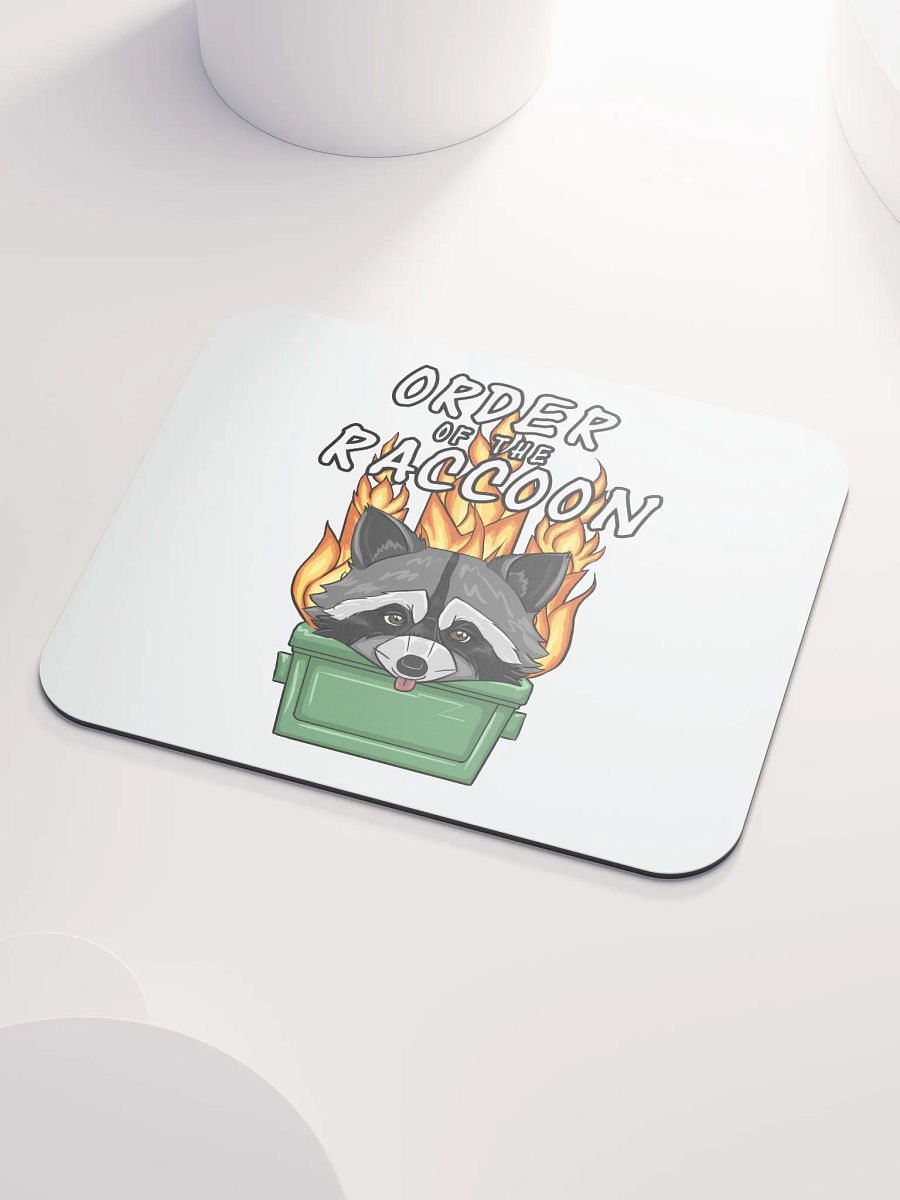 Raccoon Order Mousepad - White product image (3)