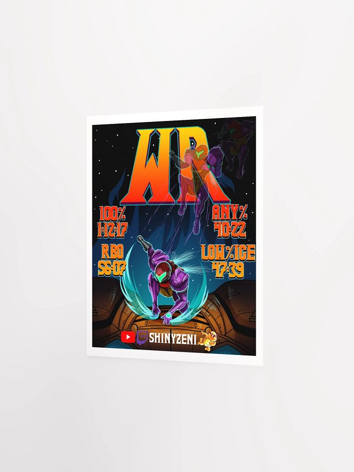 4/4 No Major Glitches World Records Illustration Poster product image (6)
