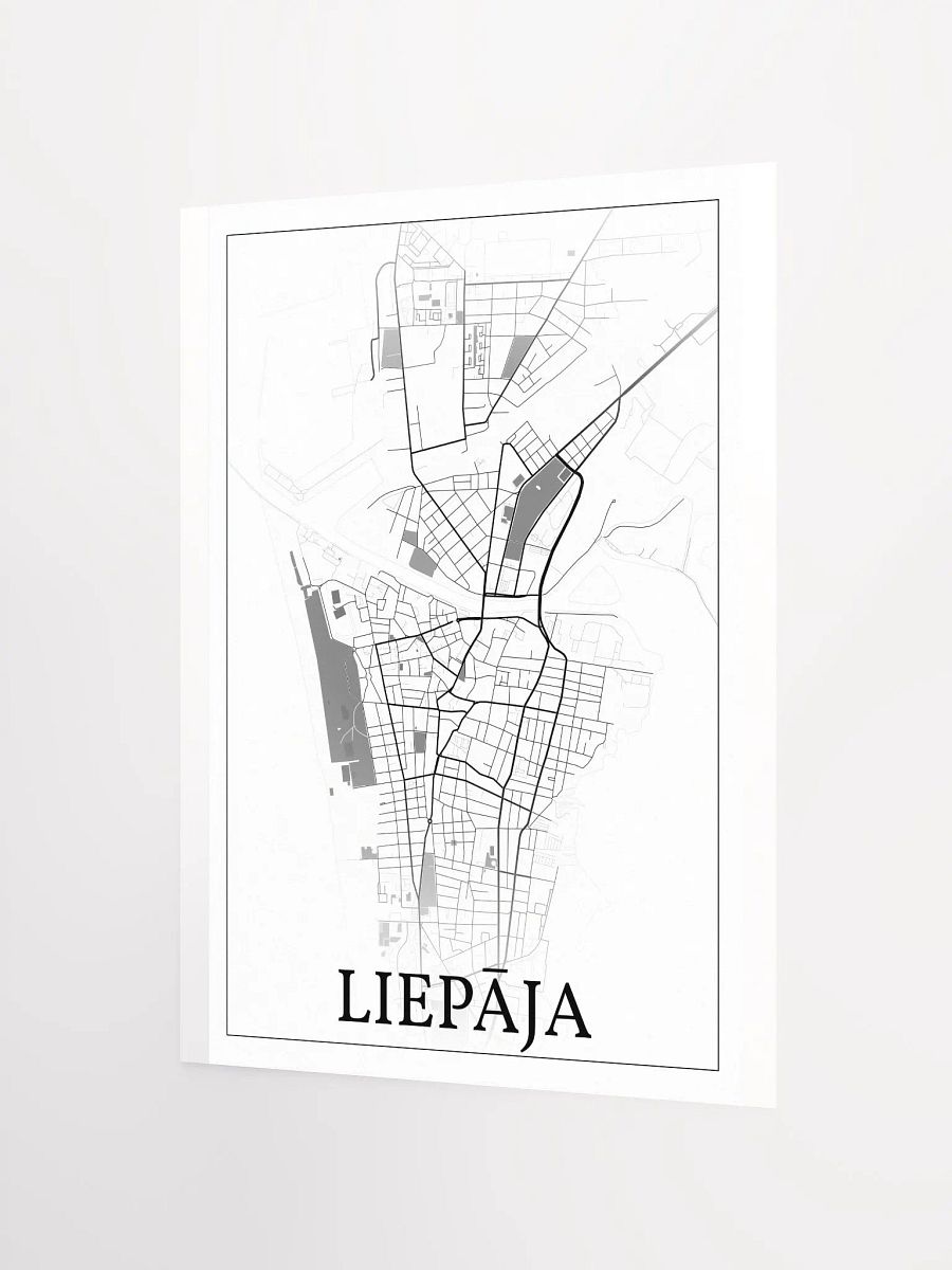 Liepāja, Latvia, city map print product image (8)