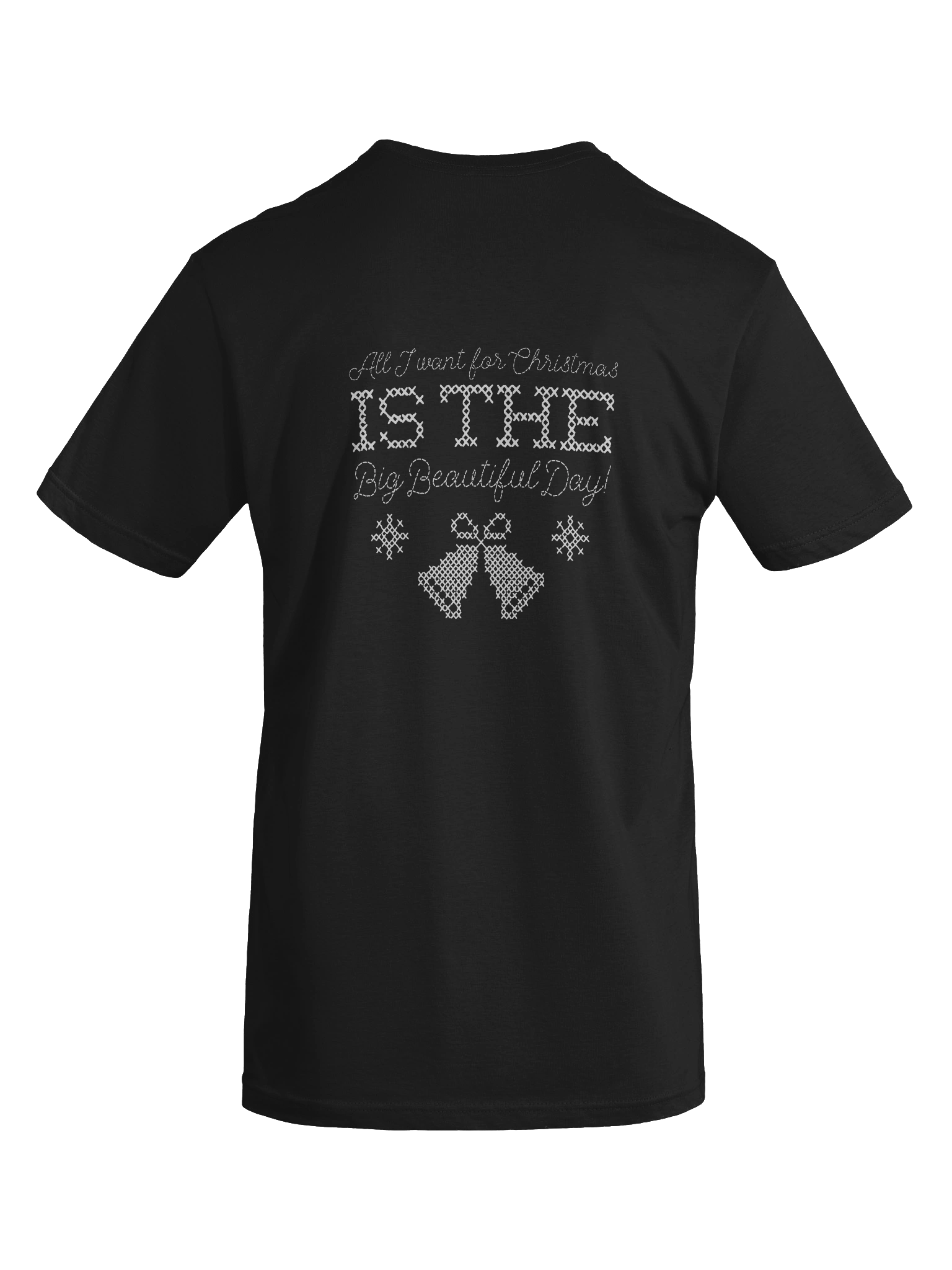 All I Want For Christmas Cross-Stitch Tee | Next Level product image (10)