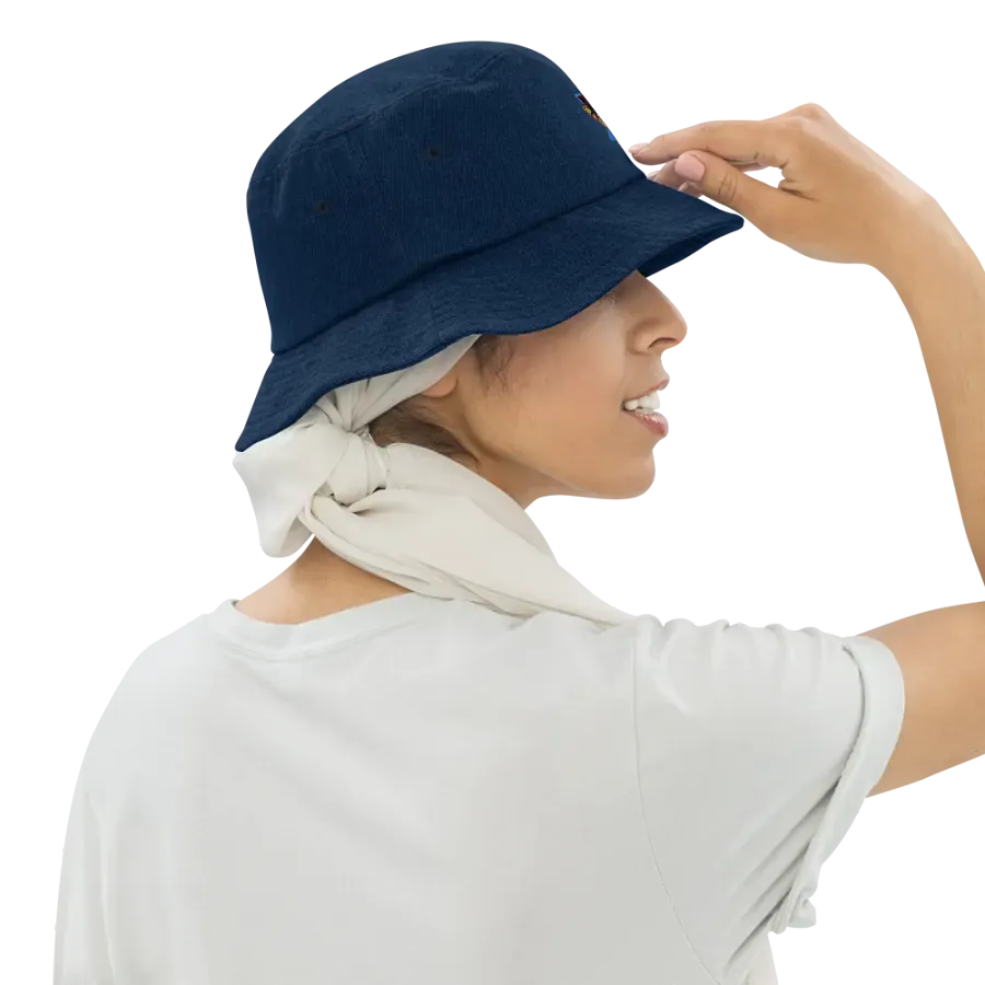 Sunset Vibes Denim Bucket Hat product image (10)
