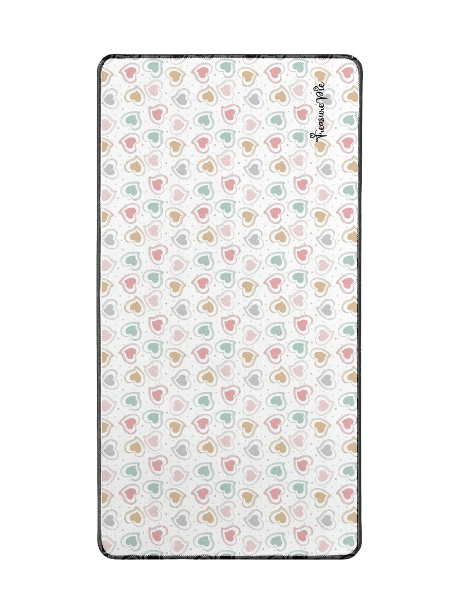 Colorful Pastel Hearts Desk Mat by Treasure Pie product image (2)