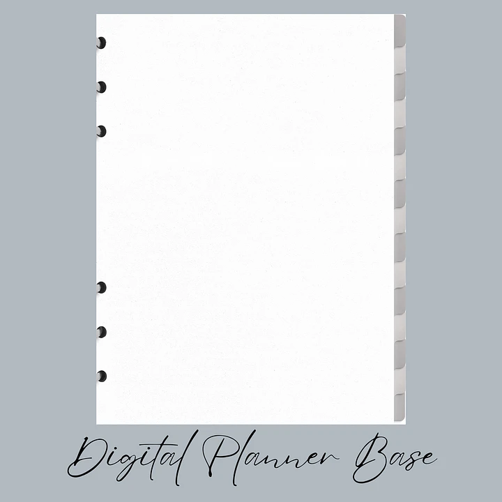 Blank Hyperlinked Planner Base with 15 Tabs product image (1)