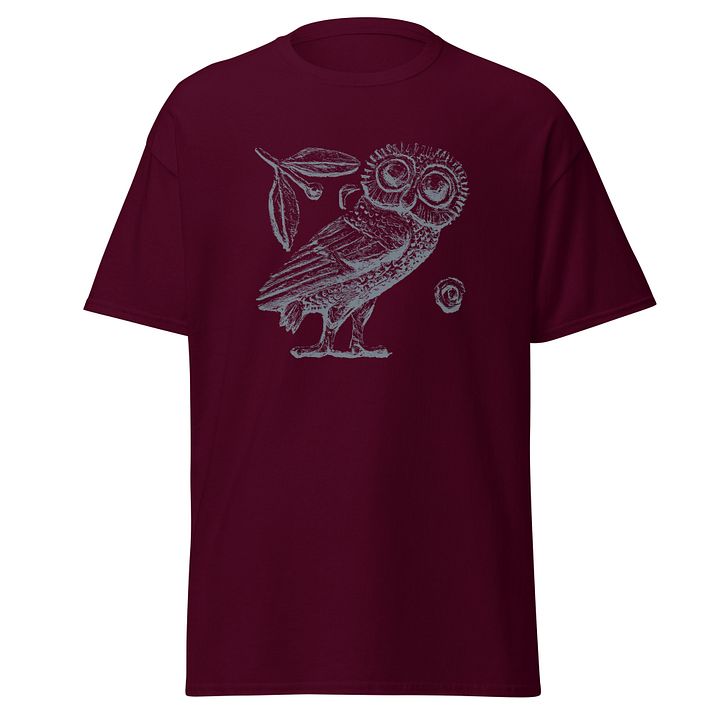 Athenian Owl Greek Tetradrachm Authentic Art circa 3rd Century BC, T-Shirt product image (6)