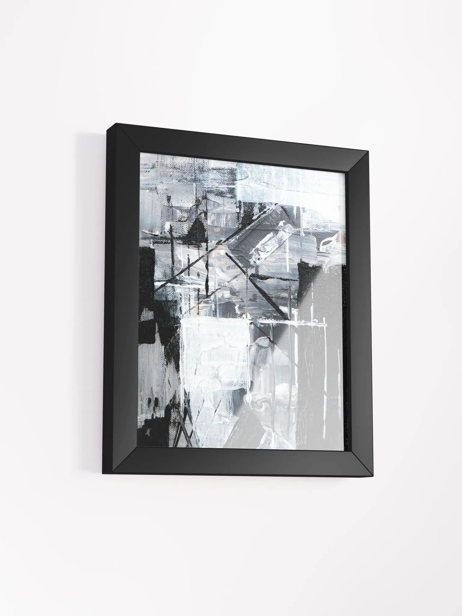Monochrome Chaos Framed Poster product image (17)