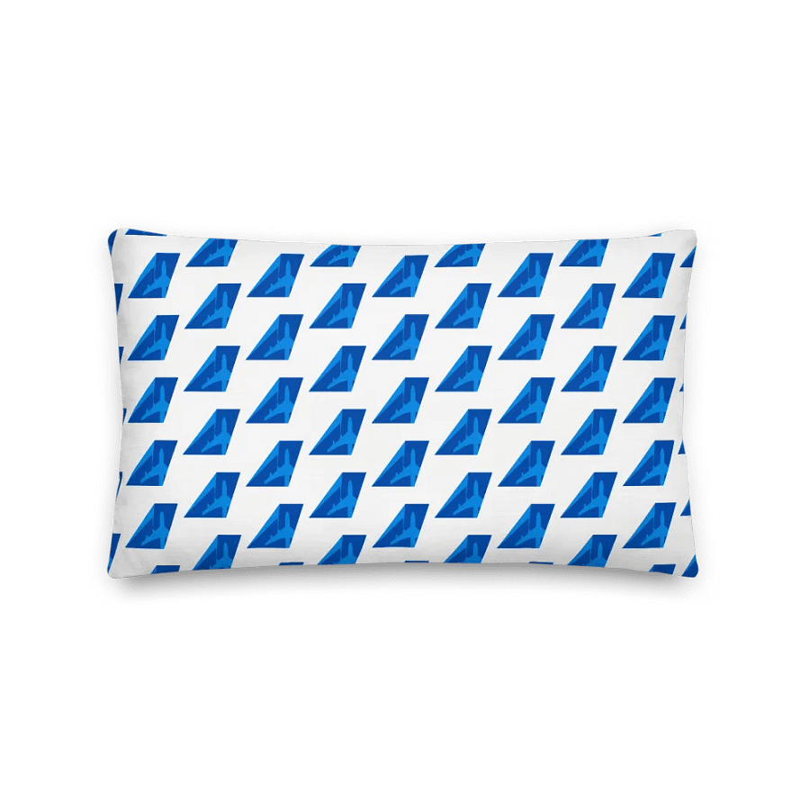 💤 Premium Flight Pillow - Two-Tone Blue Tailfin product image (1)